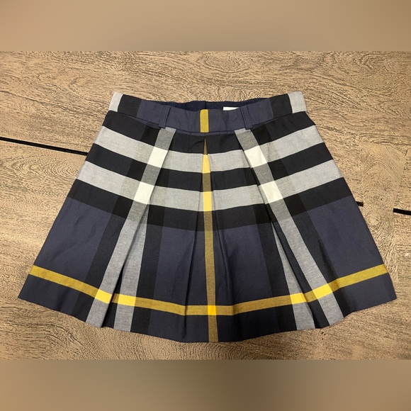 Burberry Skirt Girl Pale Navy Size 7 Y New
